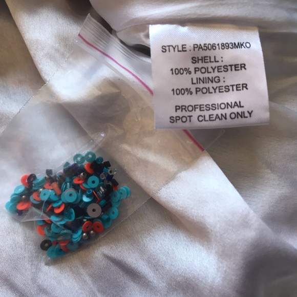 Parker Beaded Multicolor White Mini Cocktail Dress - New With Tags NWT $396 - Picture 7 of 16